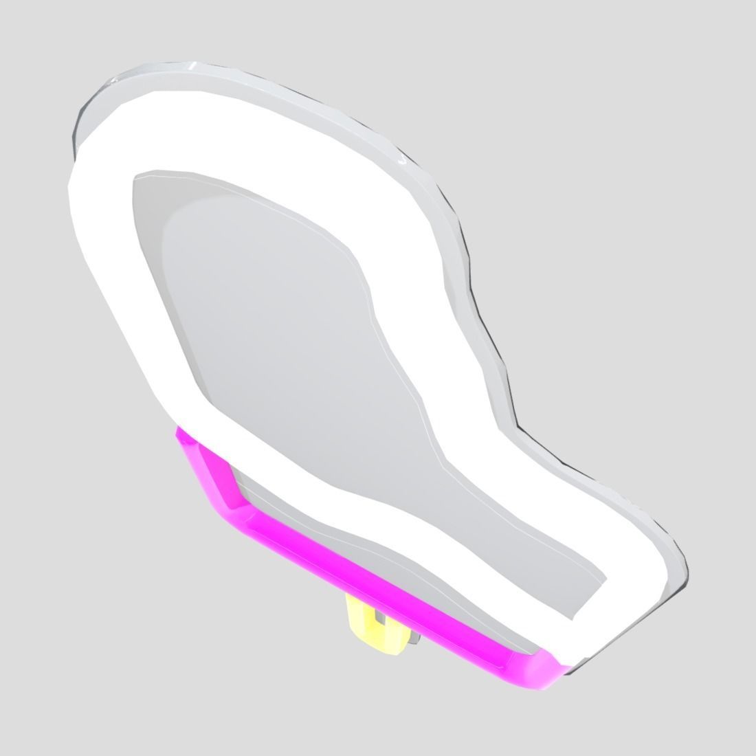 Neon Sign Popsicle Low-poly 3D model_7