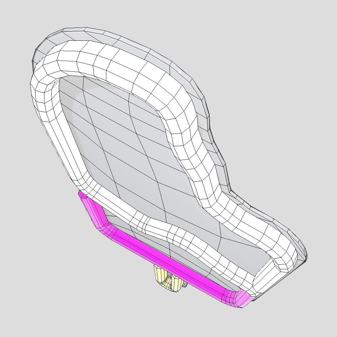 Neon Sign Popsicle Low-poly 3D model_8