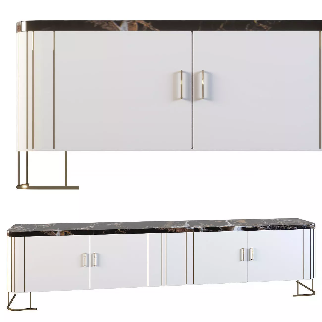 TV console 3D model_0