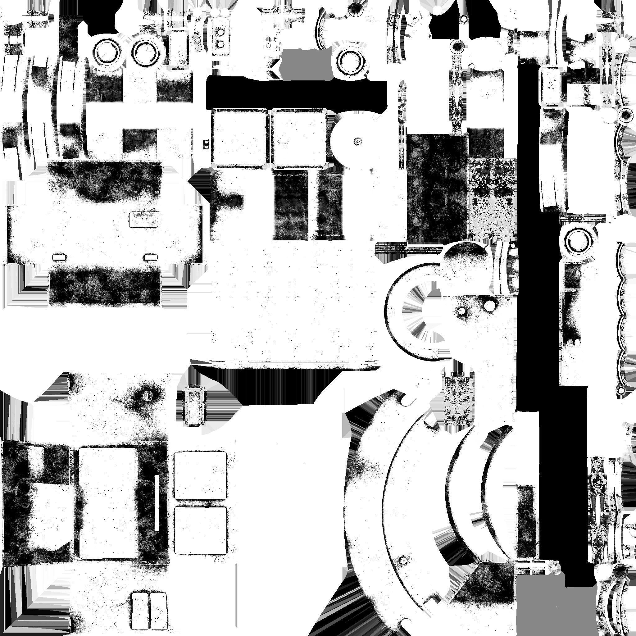 Steampunk Backpack 01 Bronze - Character Design Fashion Low-poly 3D model_24