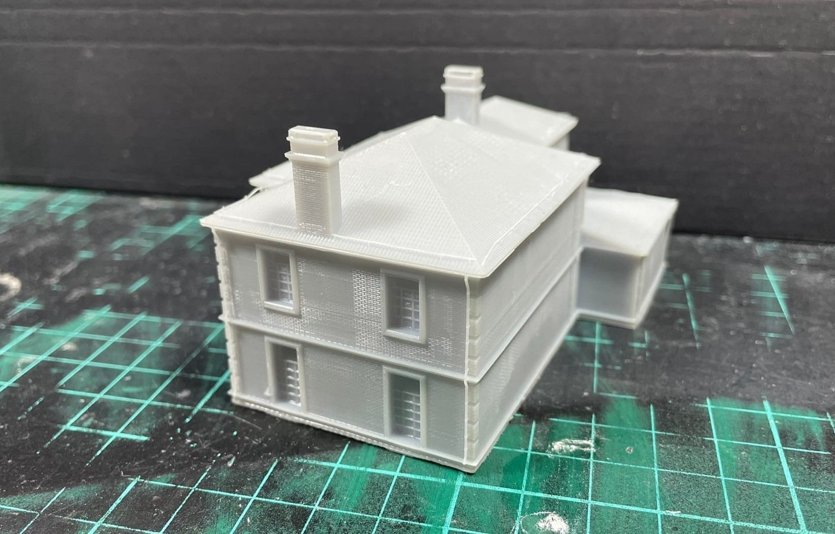 Brick cottage in english style 3D print model_11