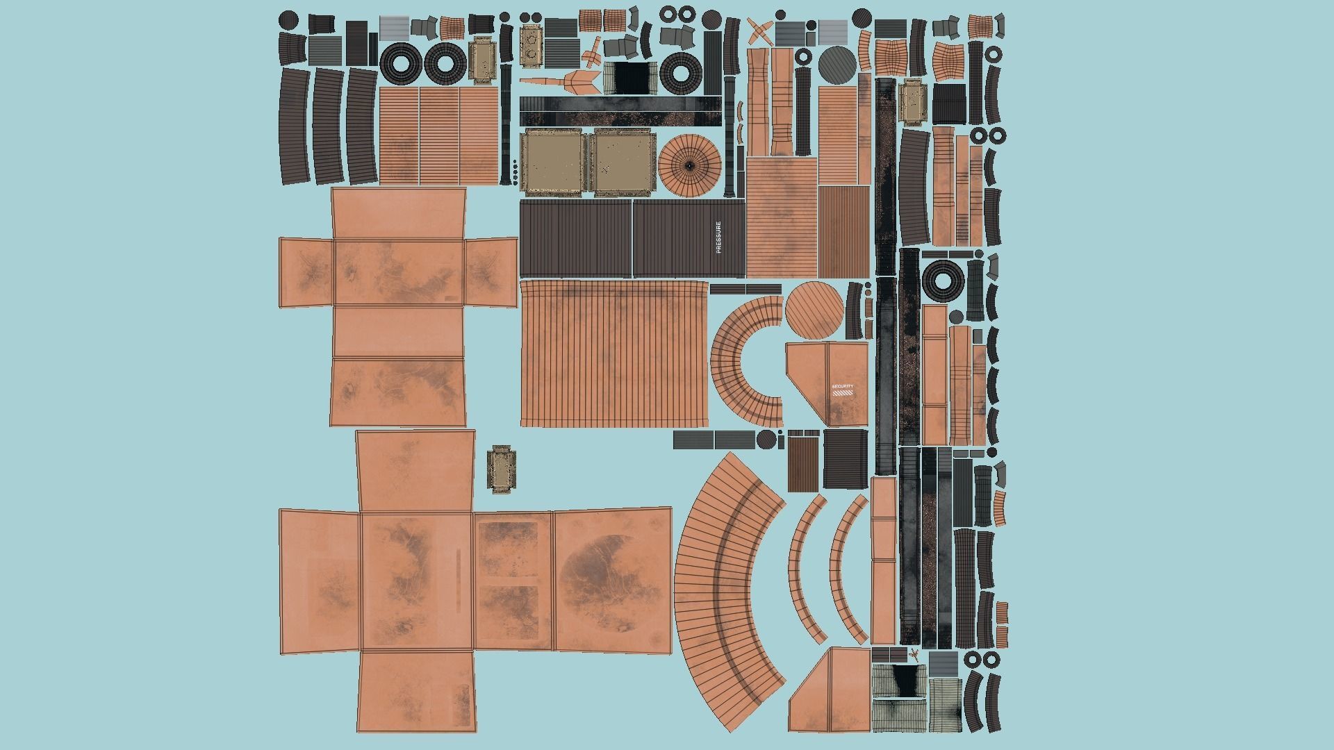 Steampunk Backpack 02 Cooper - Character Design Fashion Low-poly 3D model_6