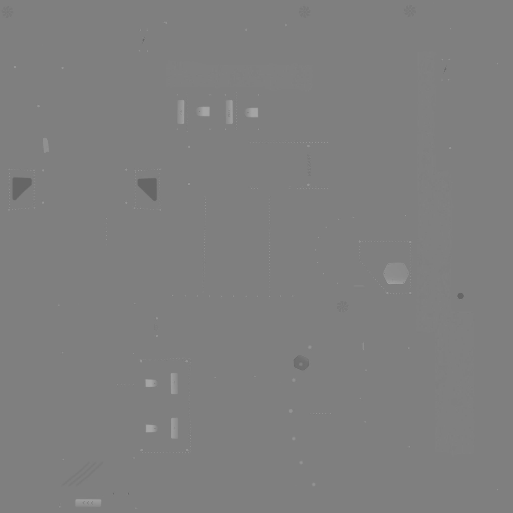 Steampunk Backpack 03 Dark Steel - Character Design Fashion Low-poly 3D model_23