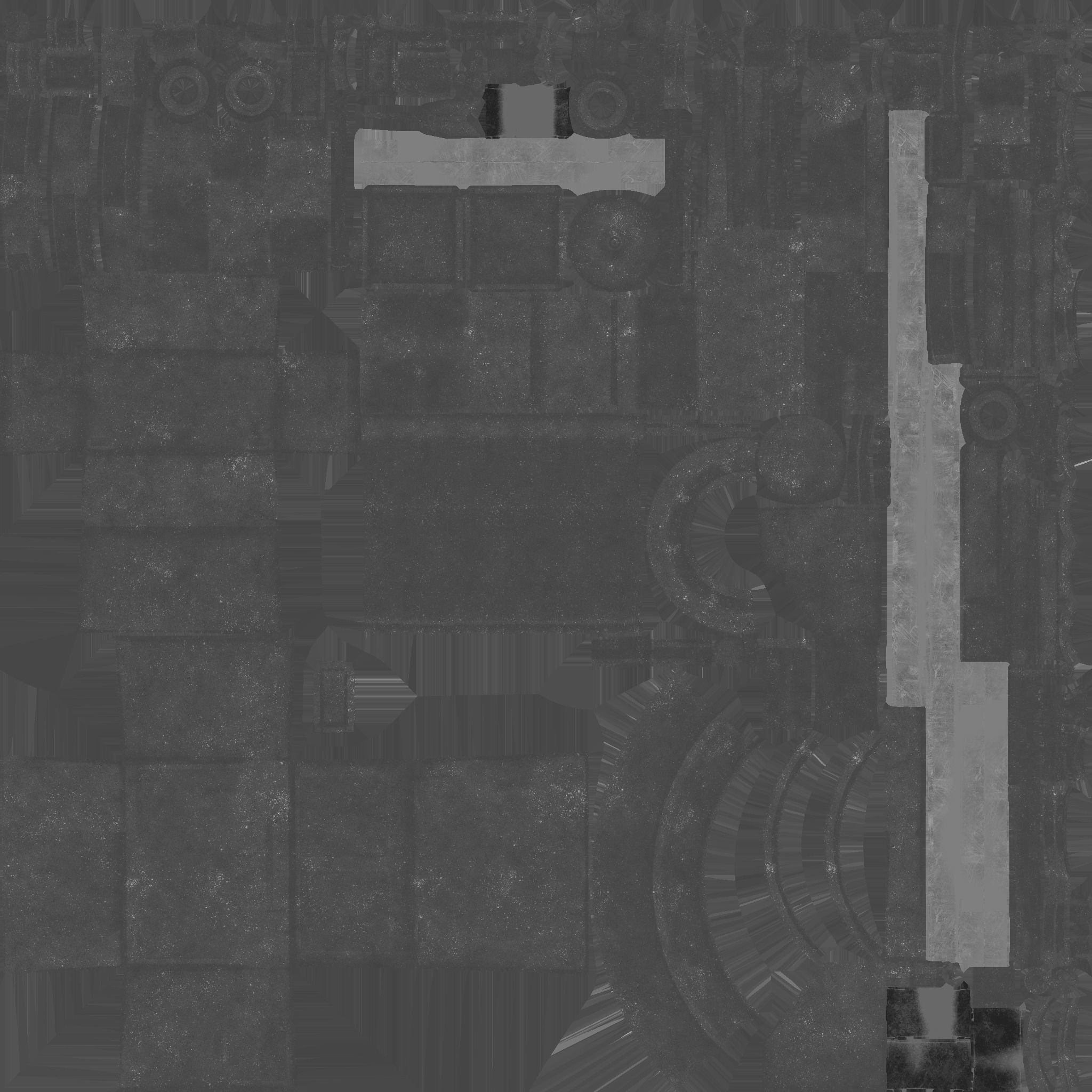 Steampunk Backpack 03 Dark Steel - Character Design Fashion Low-poly 3D model_27