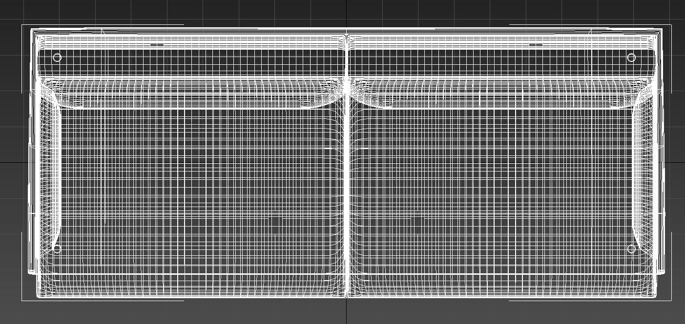 High back office sofa 3D model_12