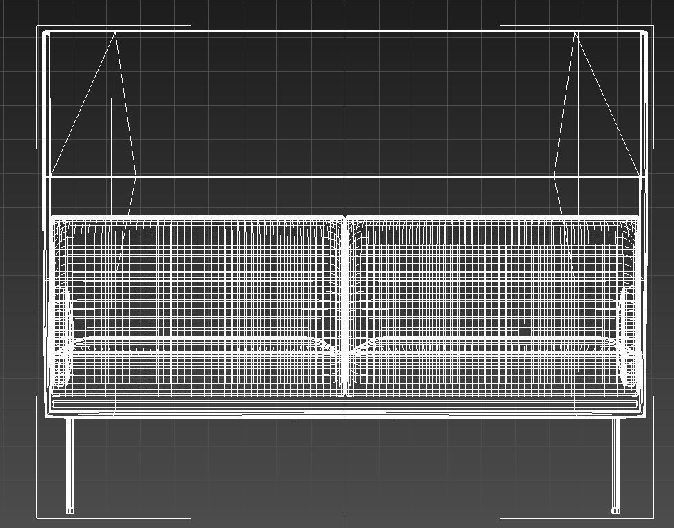 High back office sofa 3D model_13