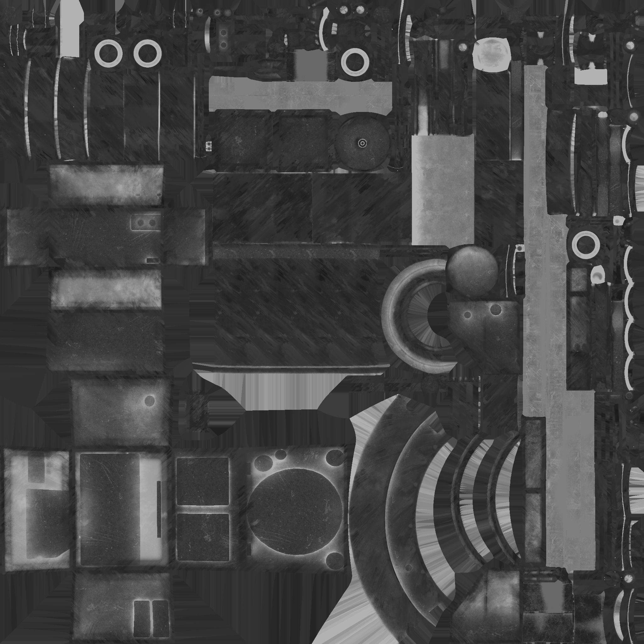 Steampunk Backpack 04 Golden - Character Design Fashion Low-poly 3D model_27