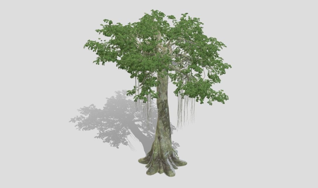5 tree import-ready set 3D model_3