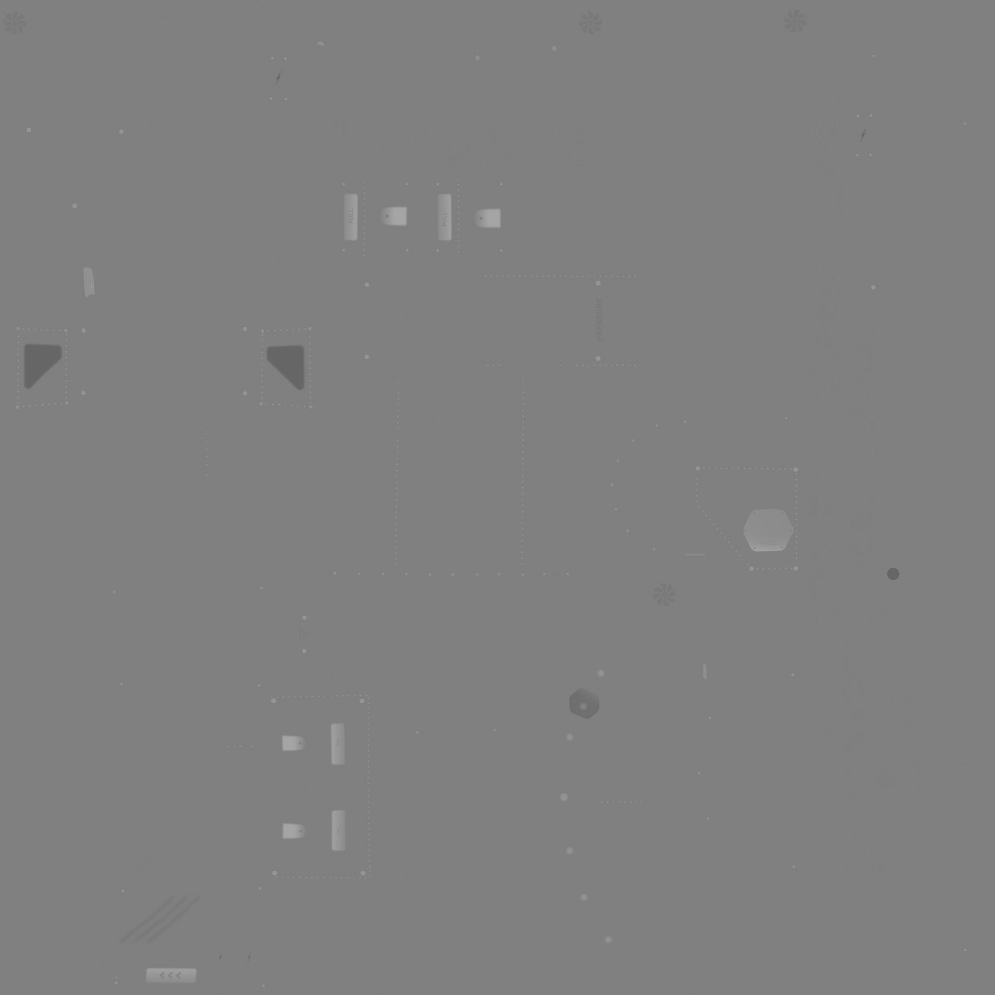 Steampunk Backpack 05 Chrome - Character Design Fashion Low-poly 3D model_23