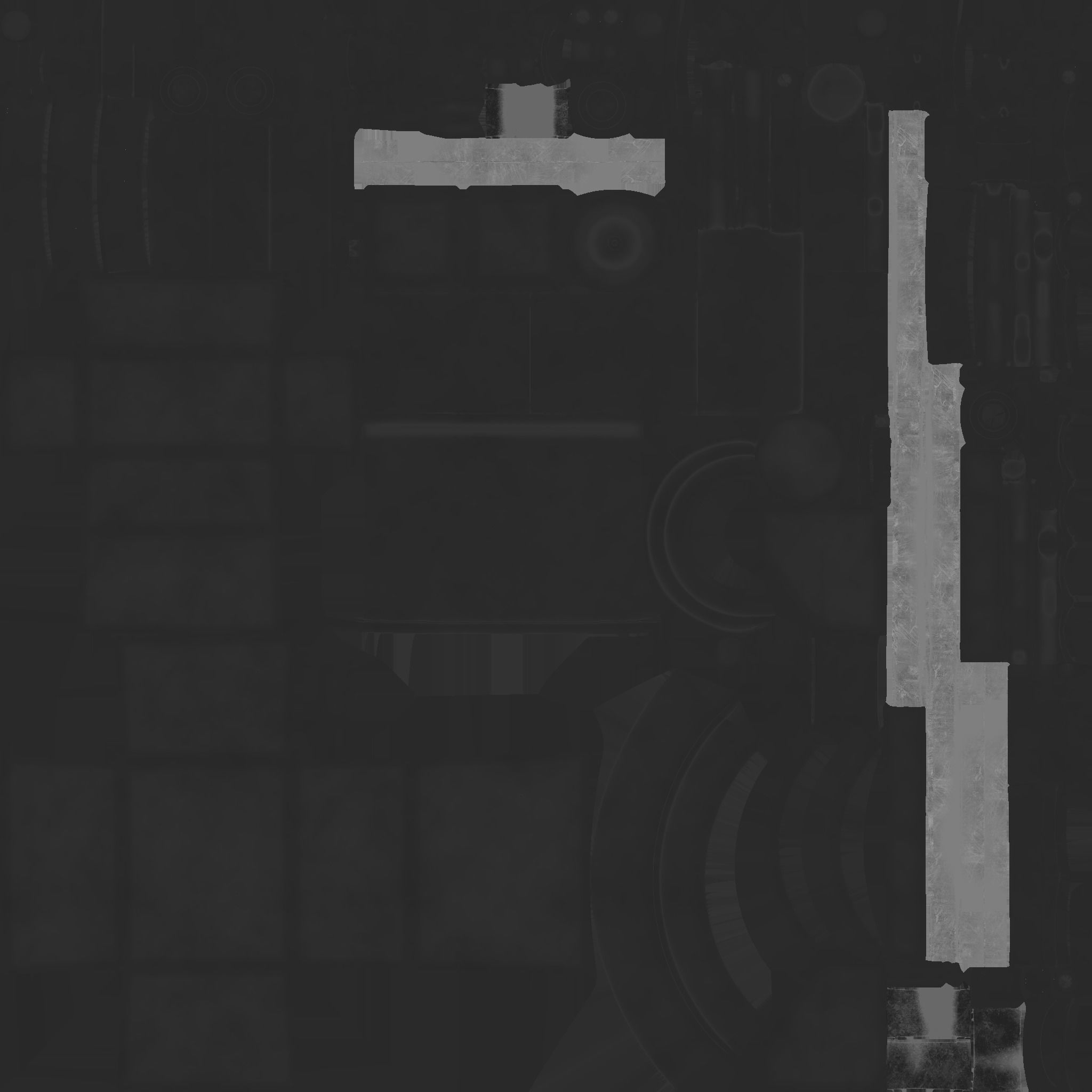 Steampunk Backpack 05 Chrome - Character Design Fashion Low-poly 3D model_27