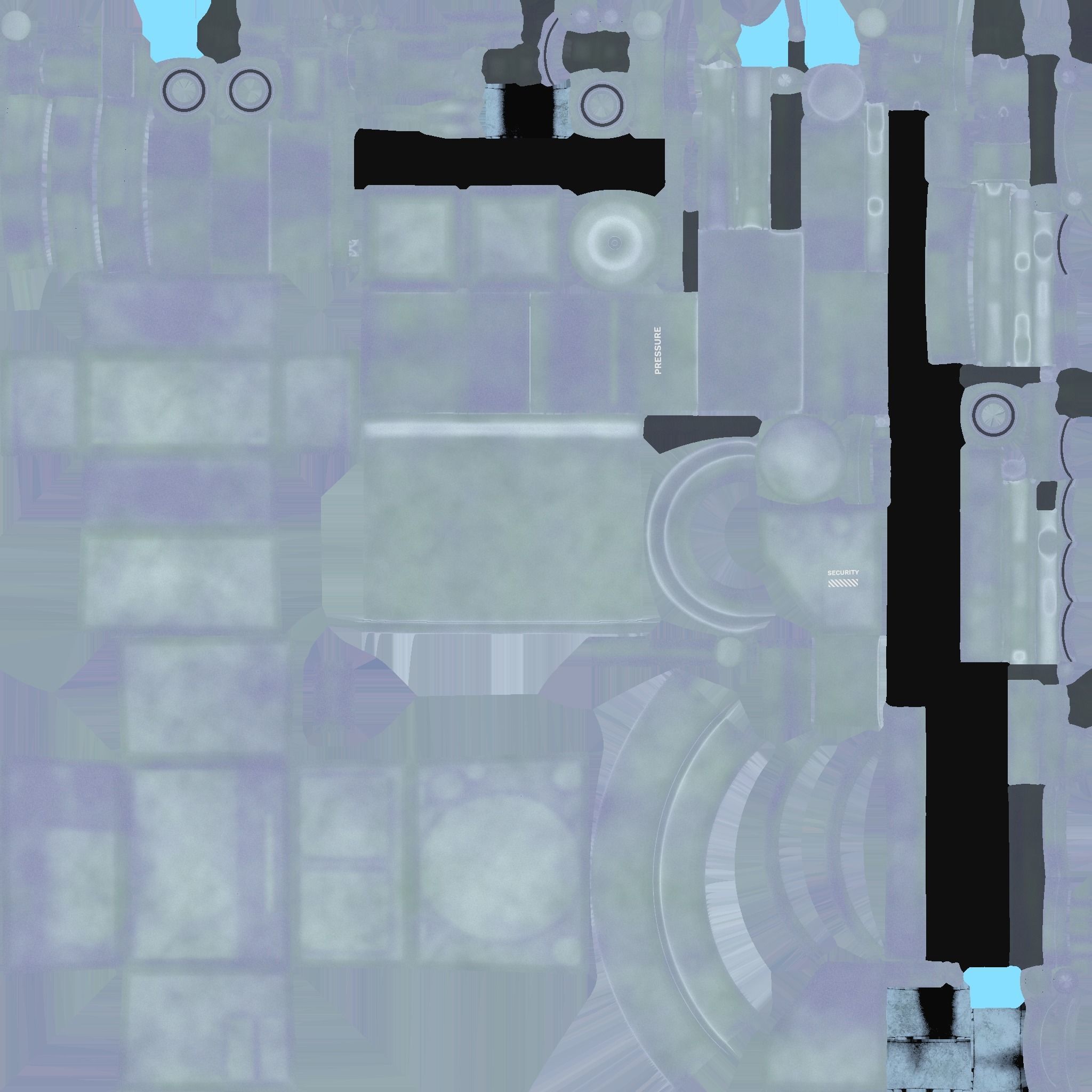 Steampunk Backpack 05 Chrome - Character Design Fashion Low-poly 3D model_21