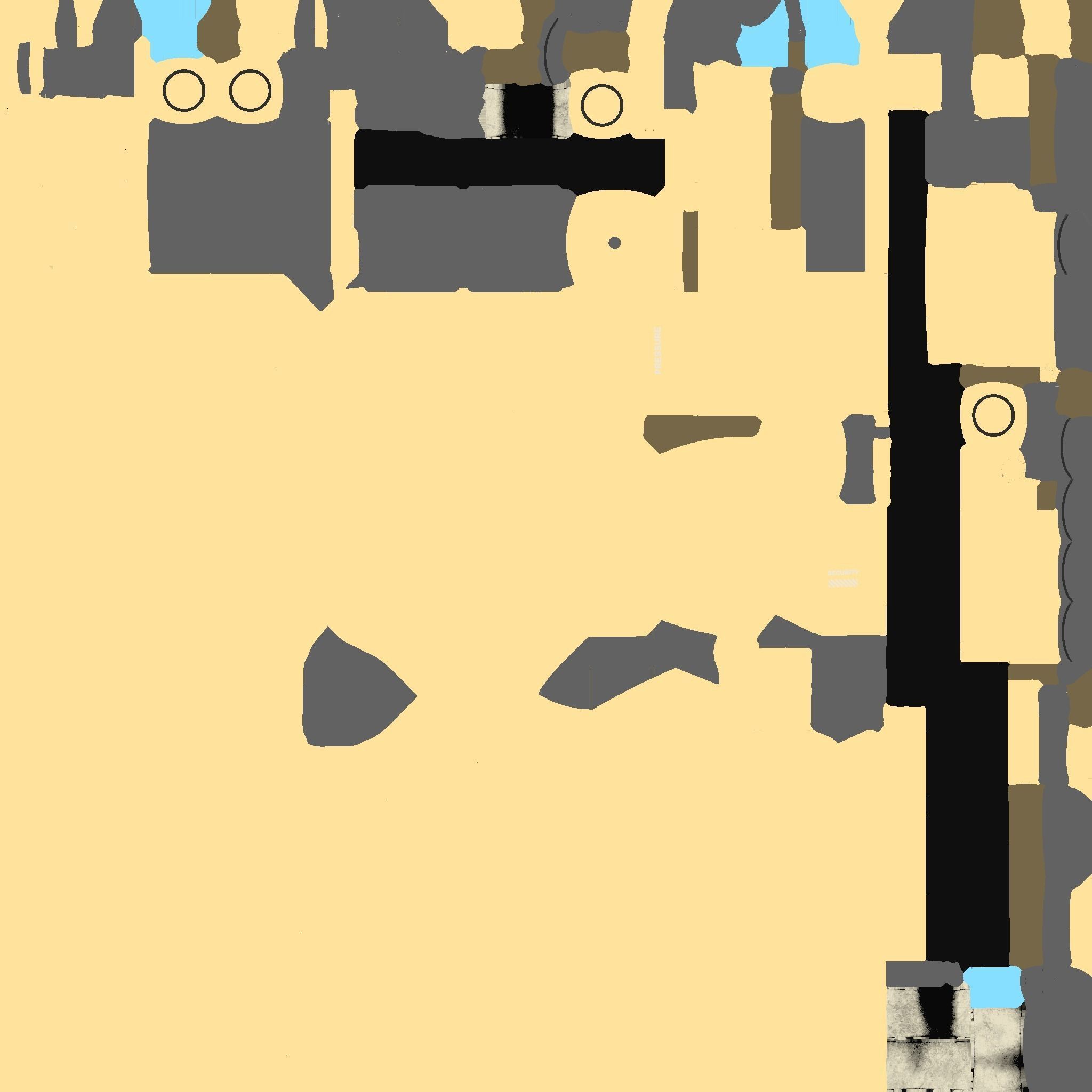 Steampunk Backpack 06 Gold Clean - Character Design Fashion Low-poly 3D model_21