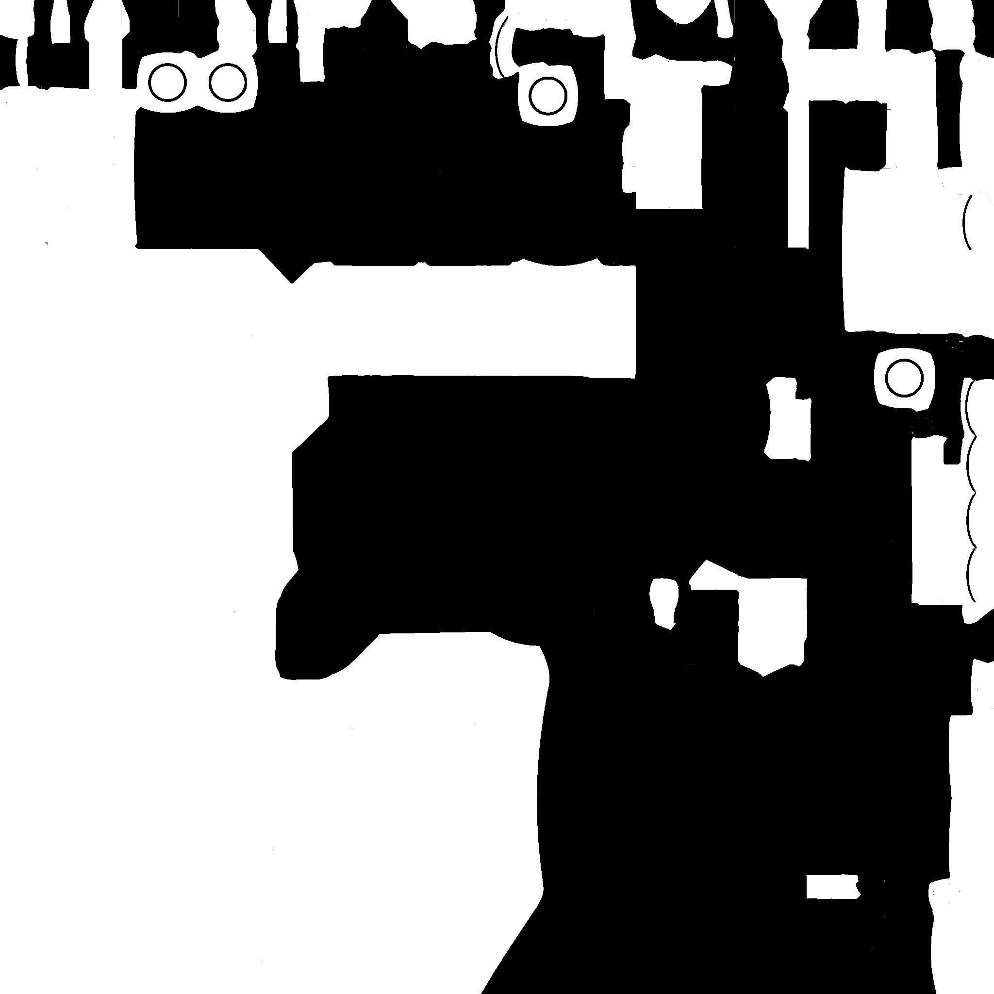 Steampunk Backpack 08 Wood Gold - Character Design Fashion Low-poly 3D model_28