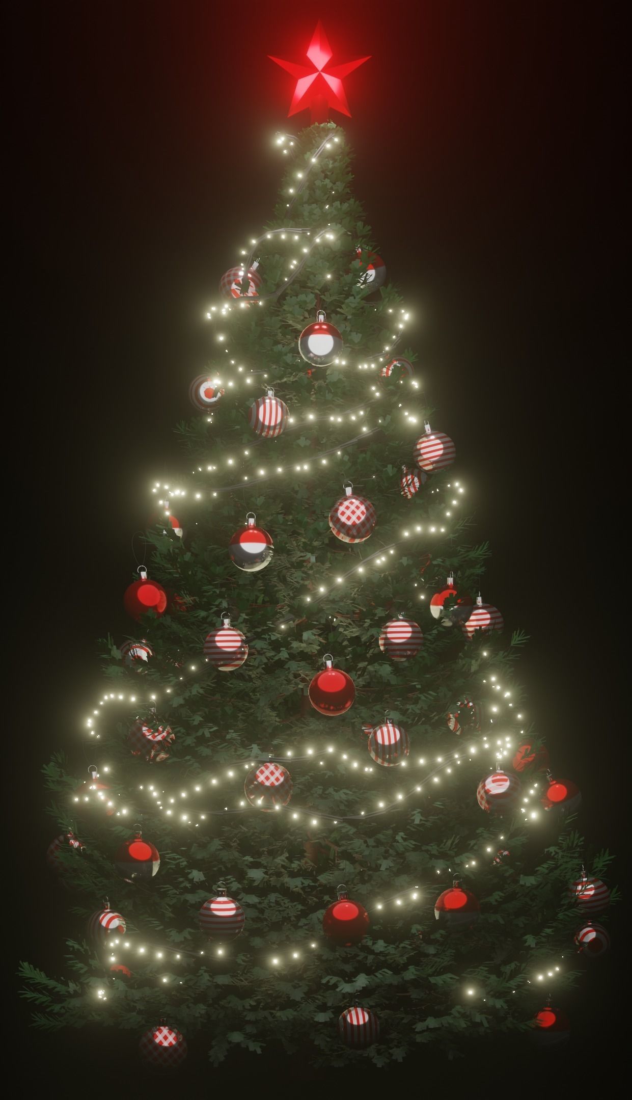 Christmas tree 3D model_1