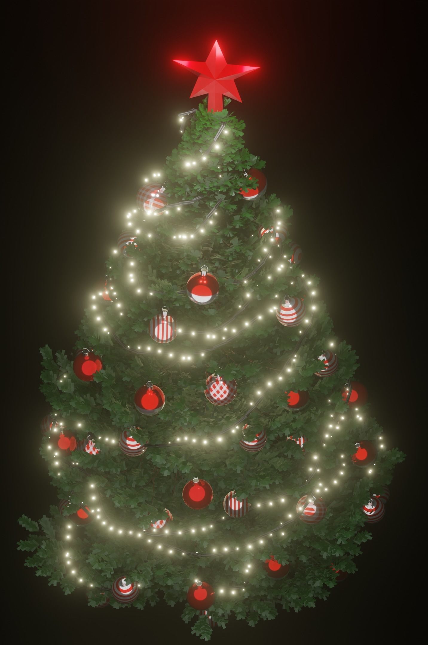 Christmas tree 3D model_3