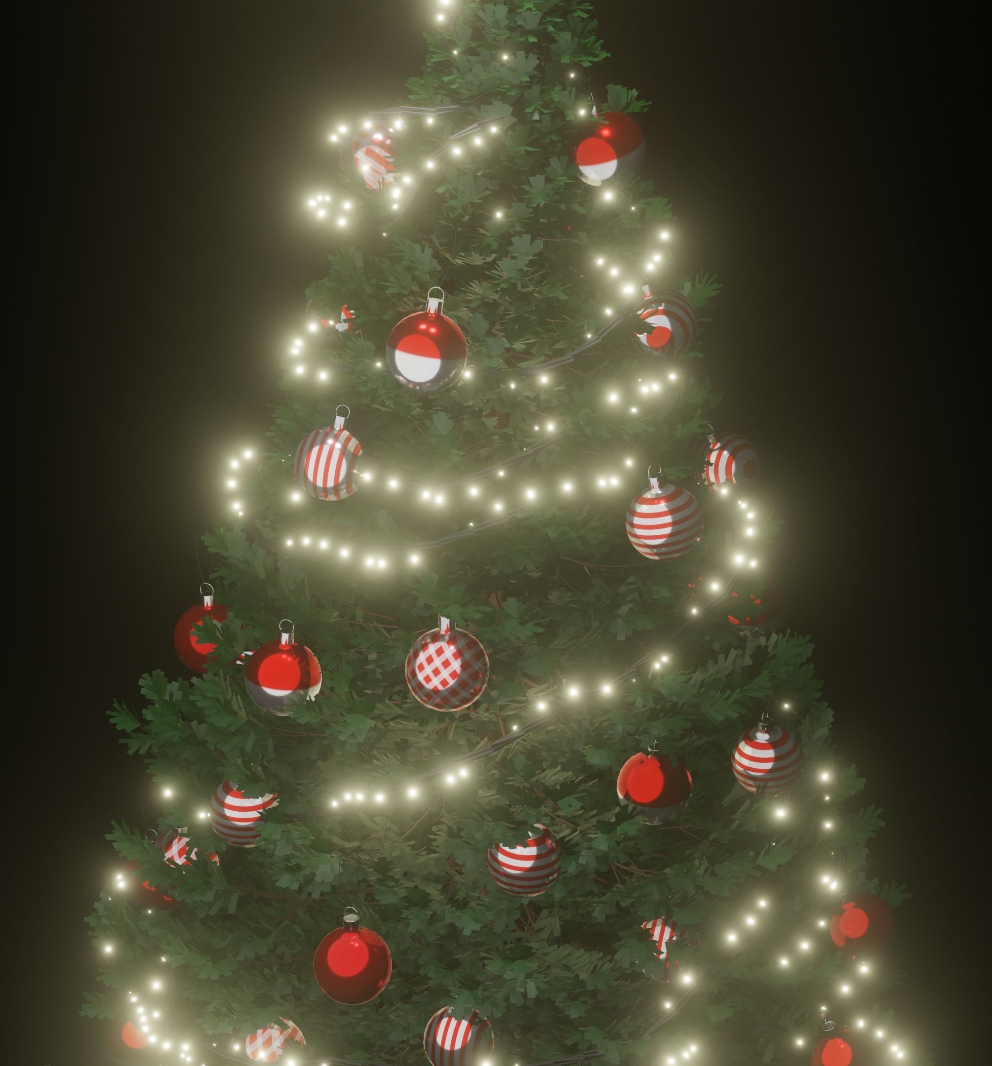 Christmas tree 3D model_2
