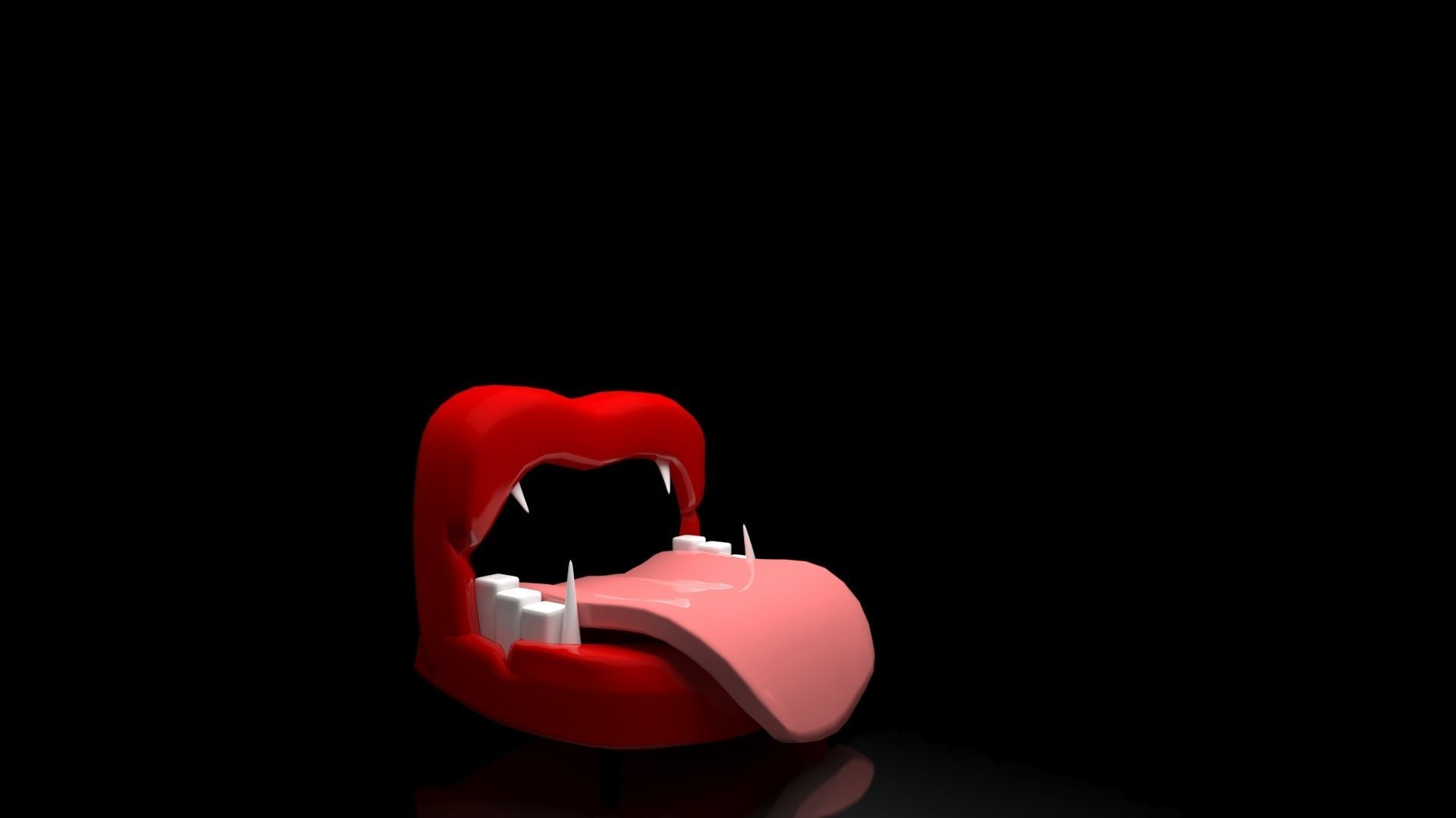 DRACOLA SOFA Low-poly 3D model_1