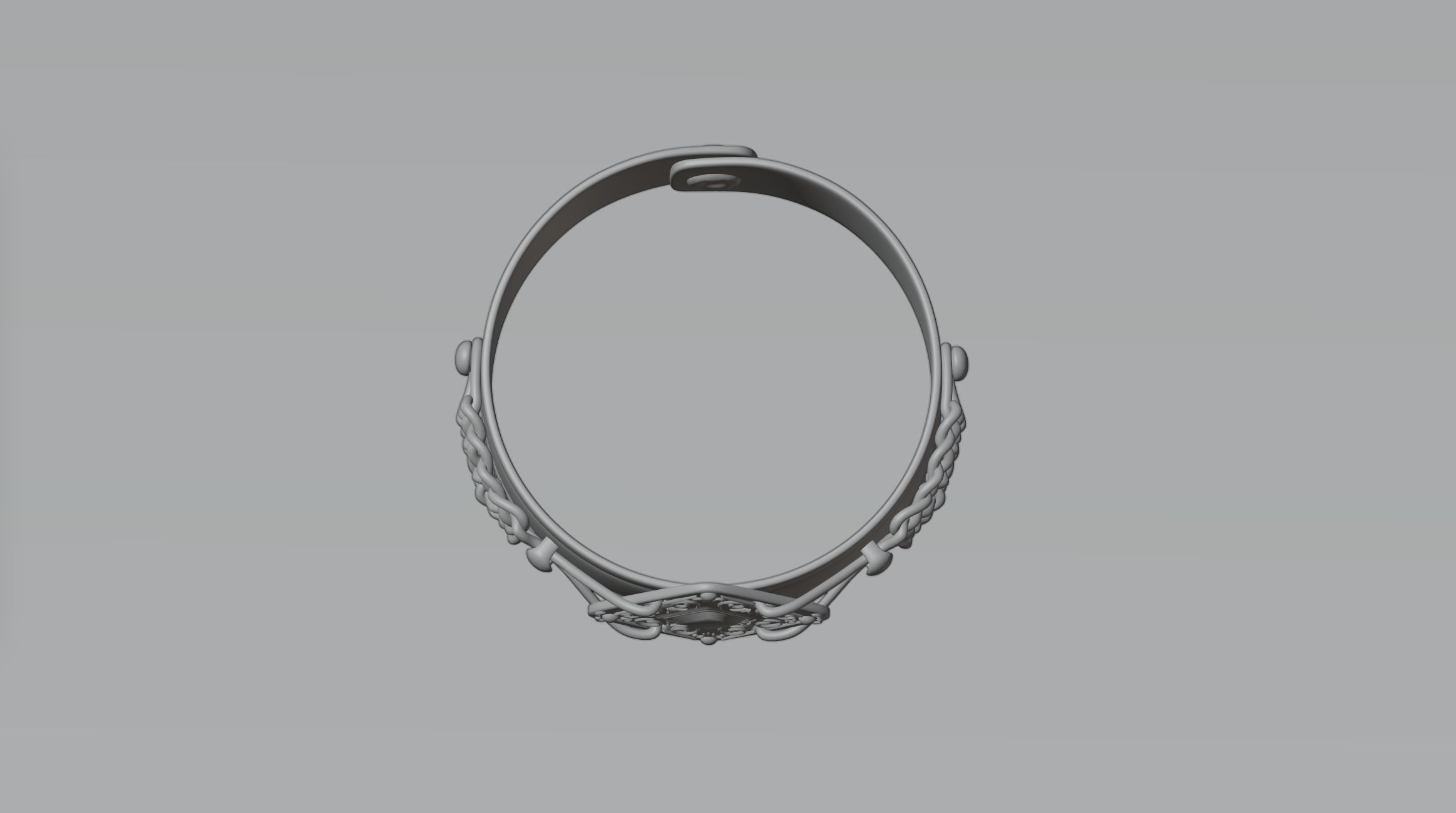 Bracelet 5 celtic ring 3D model_4