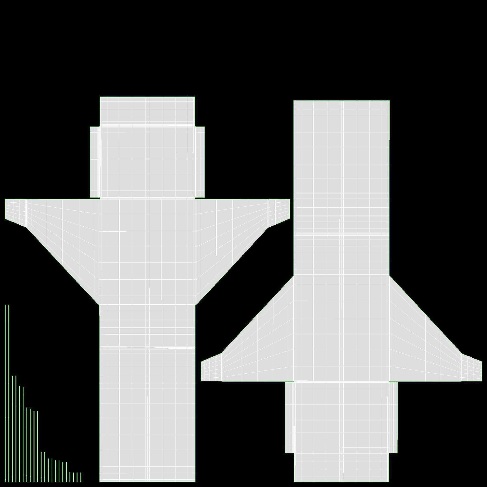 Paper boxes on tray set 3D model_10
