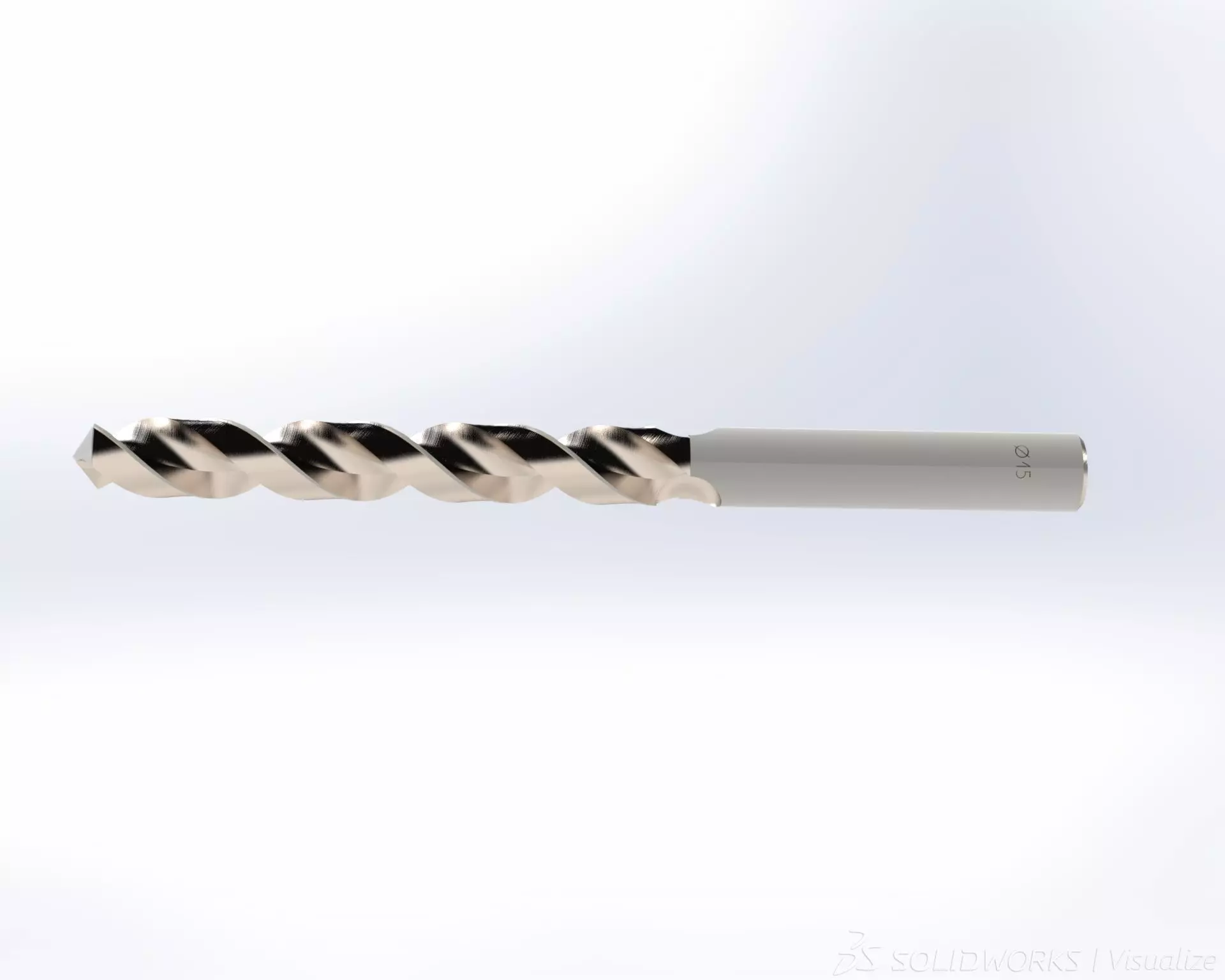 Drill stainless steel ring 3D model_0