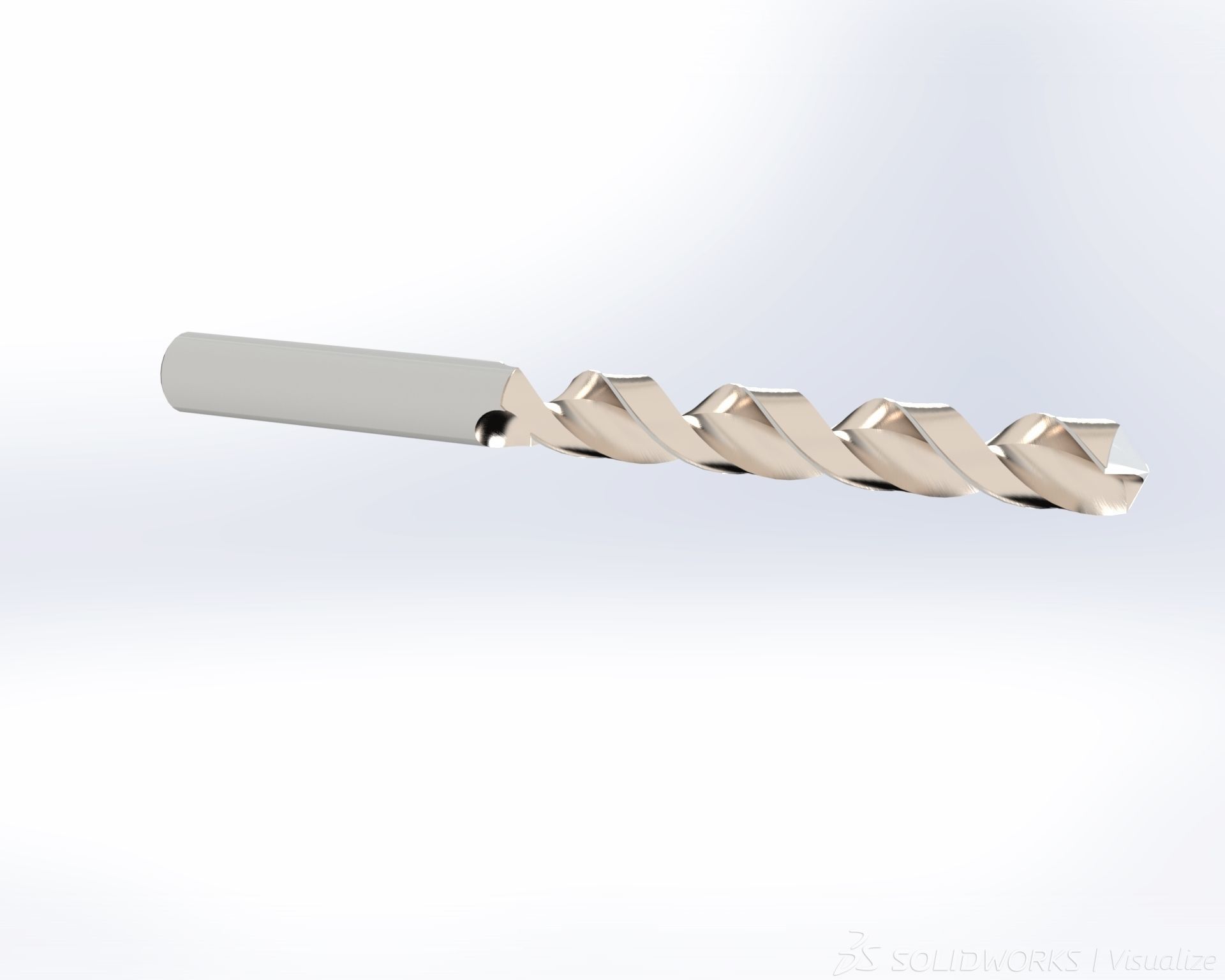 Drill stainless steel ring 3D model_4