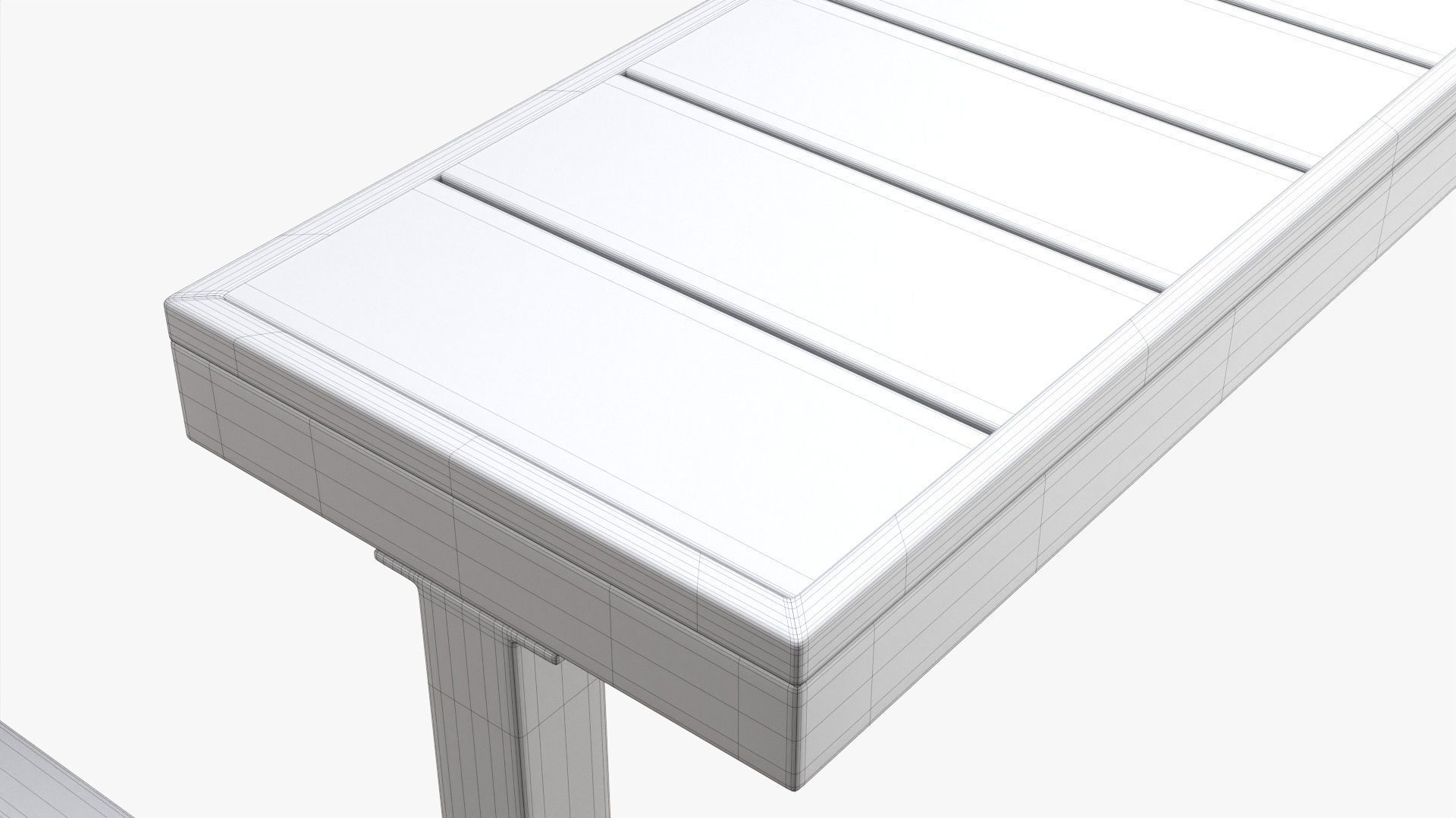 Picnic Table 3D model_7