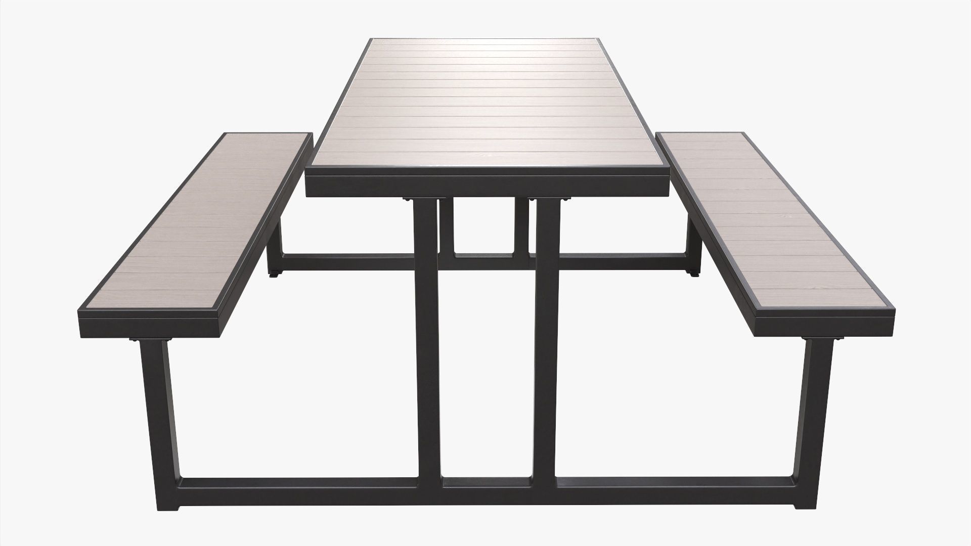 Picnic Table 3D model_2