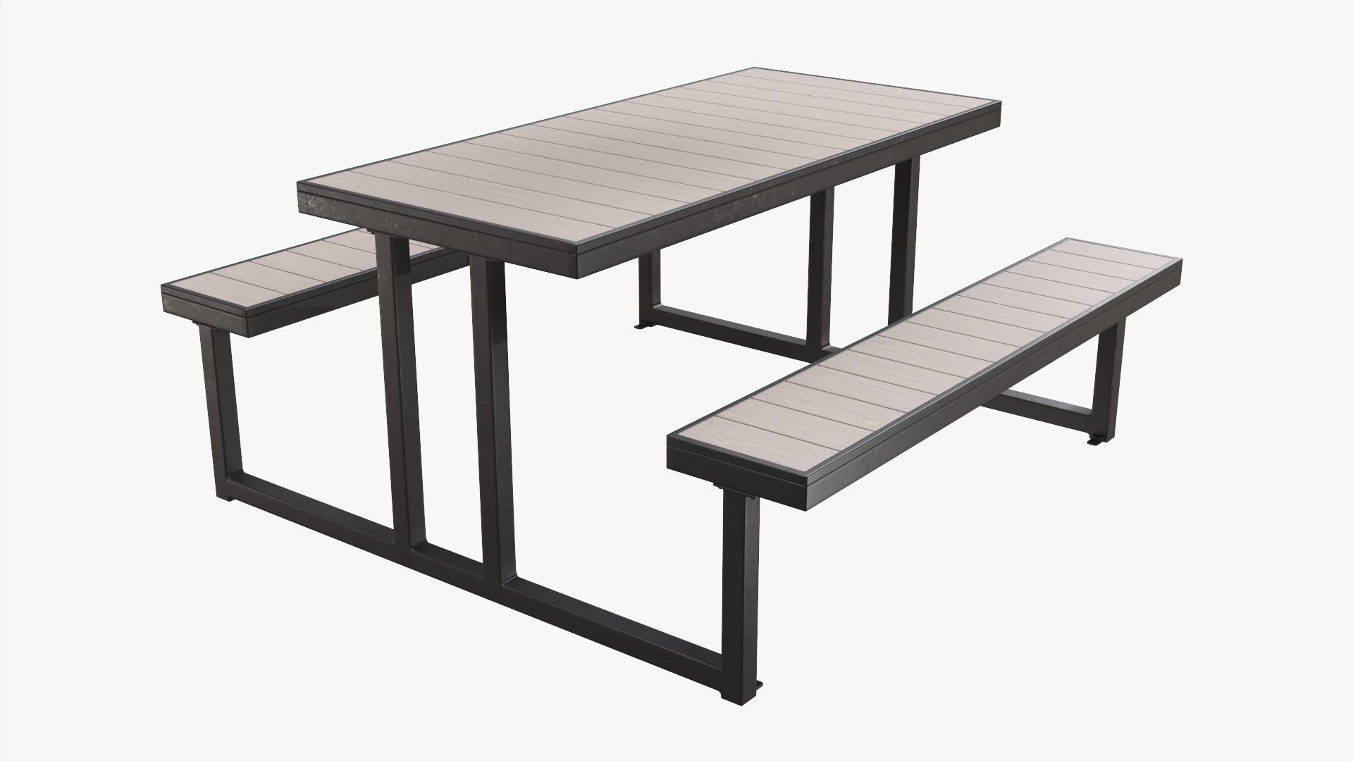 Picnic Table 3D model_1