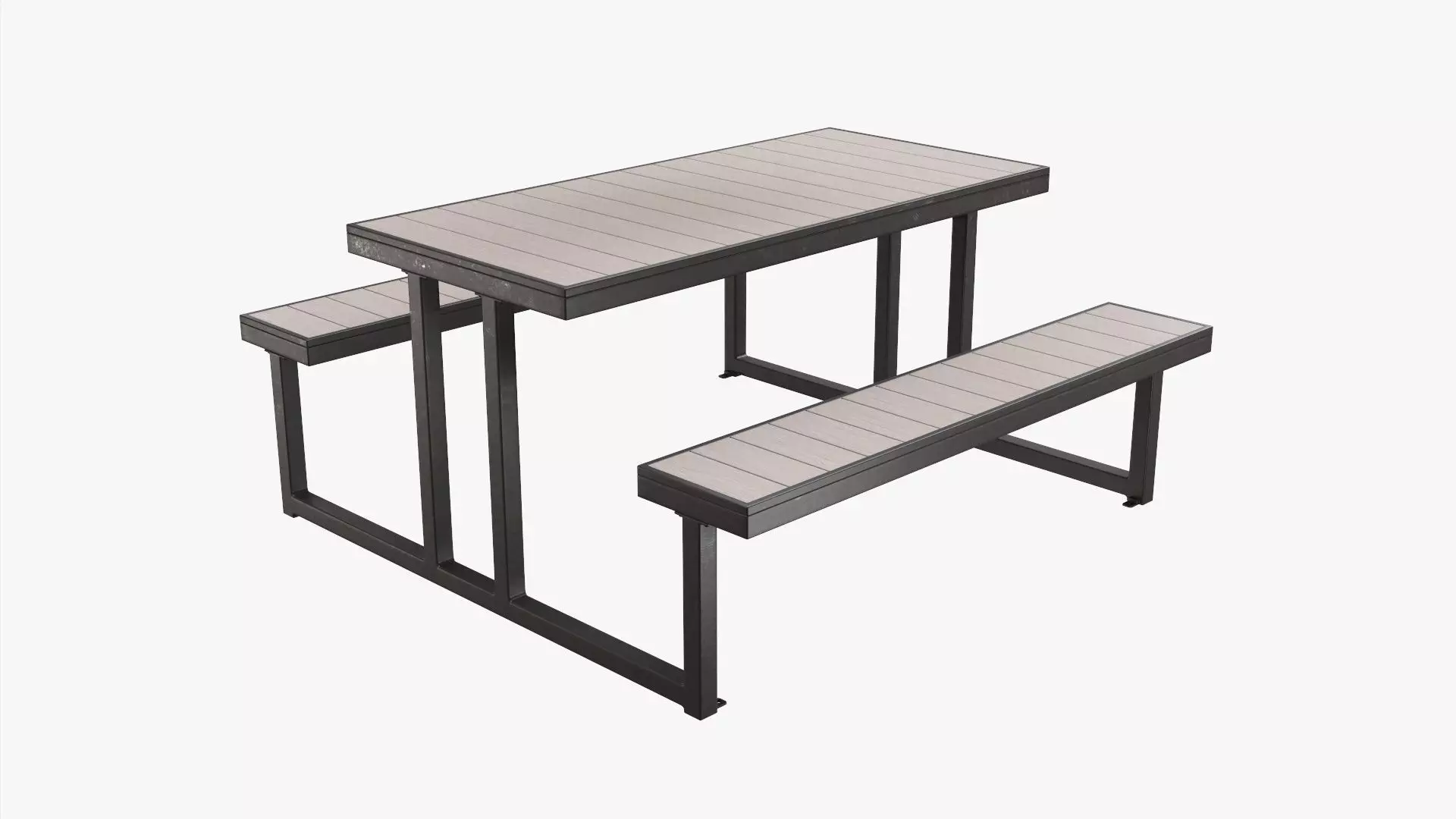 Picnic Table 3D model_0