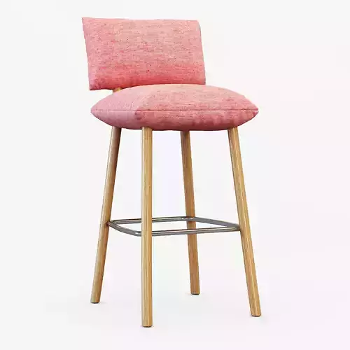 Pillow Barstool A 3D model
