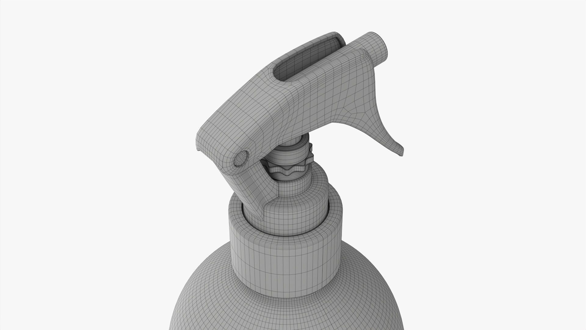 Large plastic bottle with dispenser 3D model_8