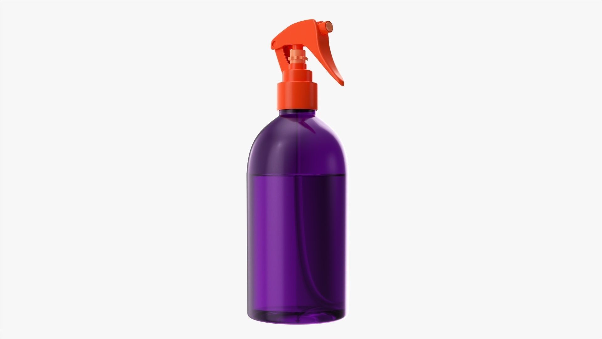 Large plastic bottle with dispenser 3D model_1