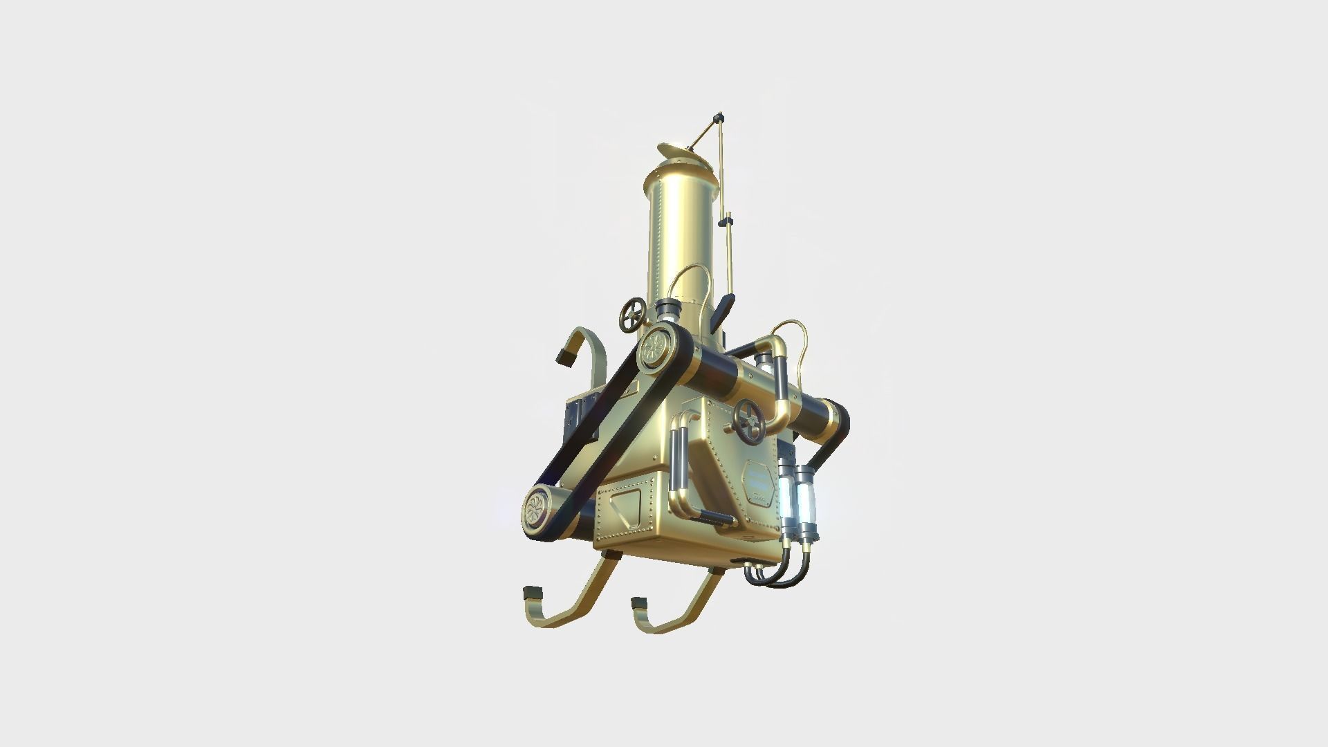 10 Steampunk Backpacks Collection - Character Design Fashion _35