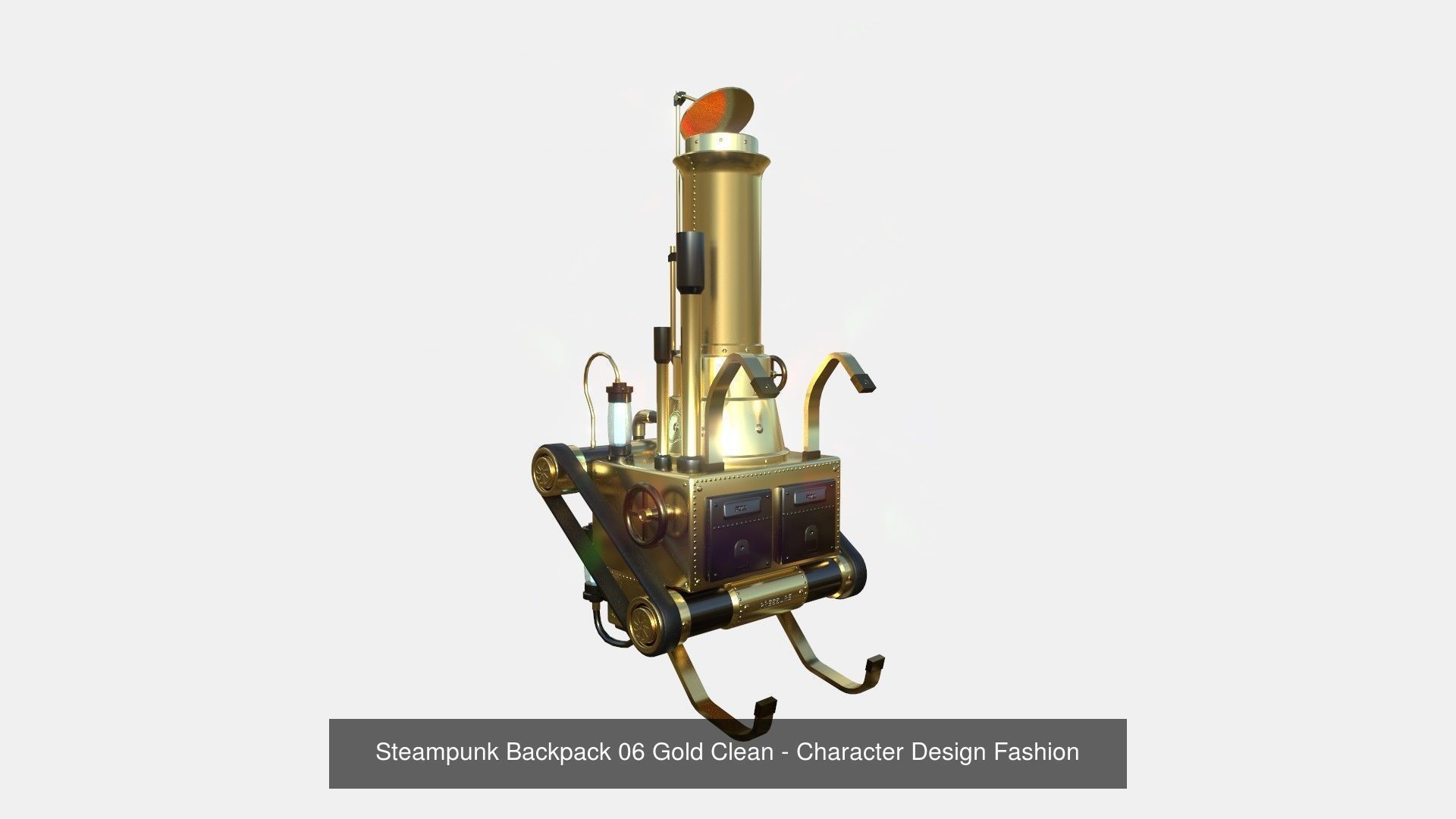 10 Steampunk Backpacks Collection - Character Design Fashion _6