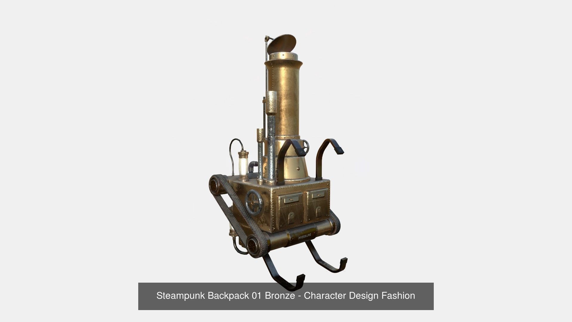 10 Steampunk Backpacks Collection - Character Design Fashion _1