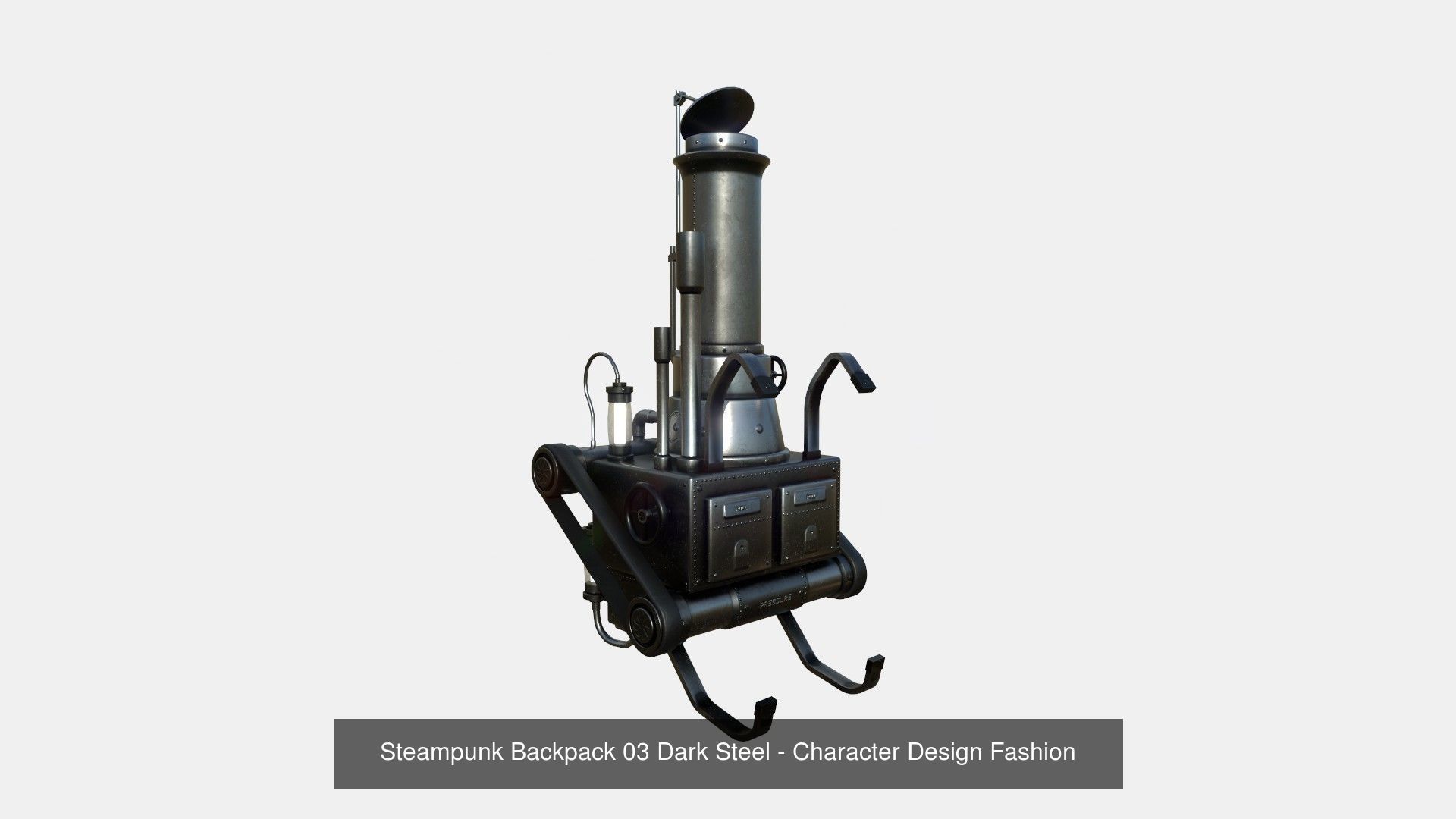 10 Steampunk Backpacks Collection - Character Design Fashion _3