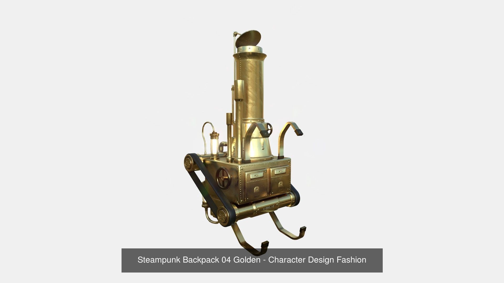 10 Steampunk Backpacks Collection - Character Design Fashion _4