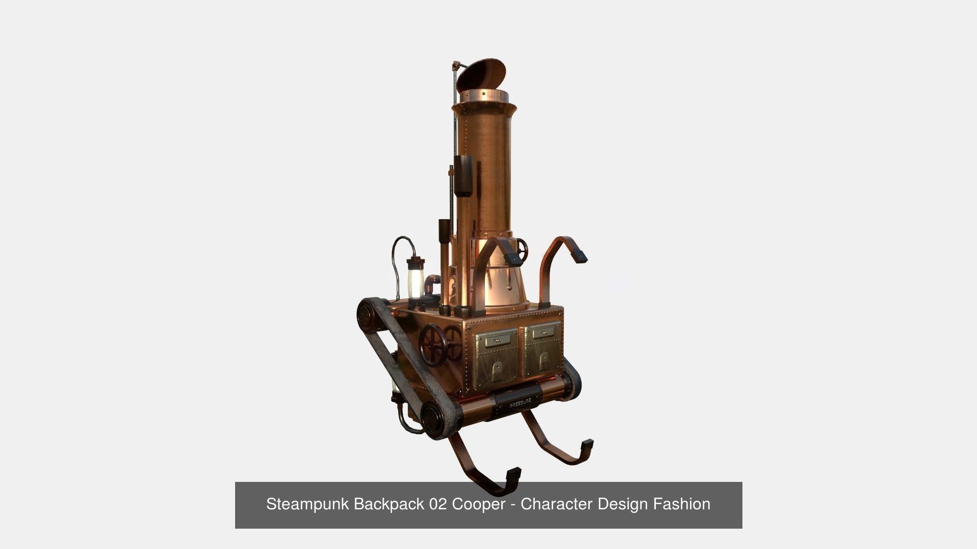 10 Steampunk Backpacks Collection - Character Design Fashion _2