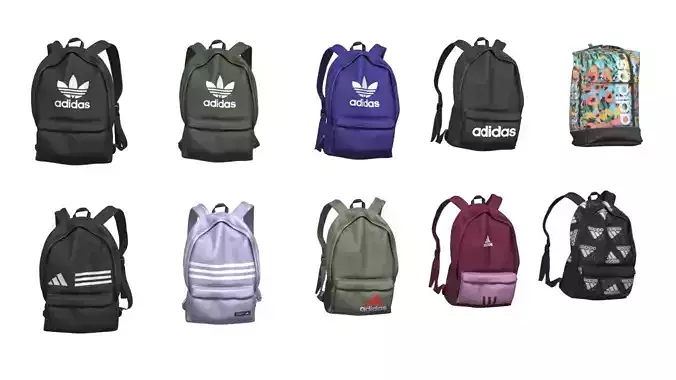 Adidas Backpack Collection 3D