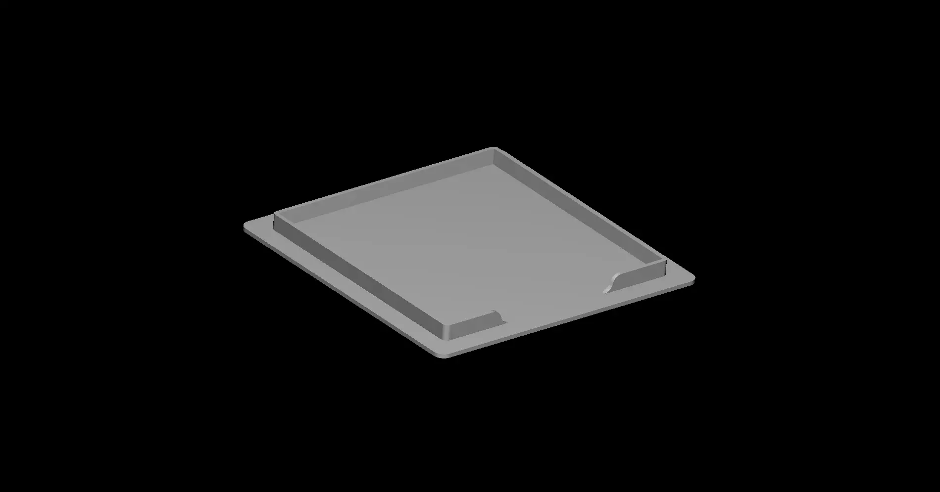 Post-it note holder 3D print model_0