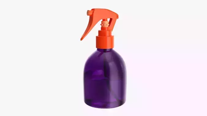 Small plastic bottle with dispenser 3D model