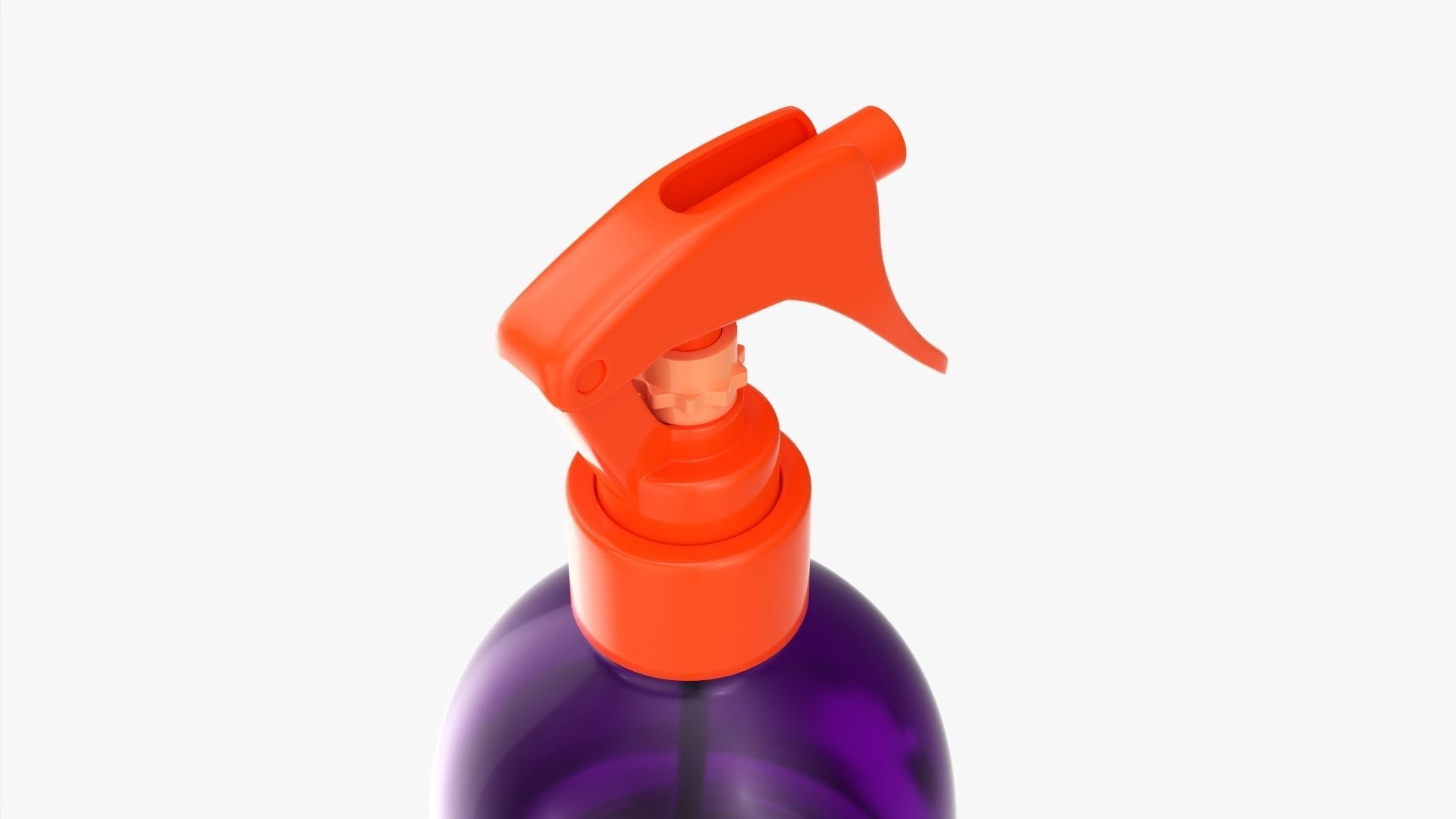 Small plastic bottle with dispenser 3D model_3