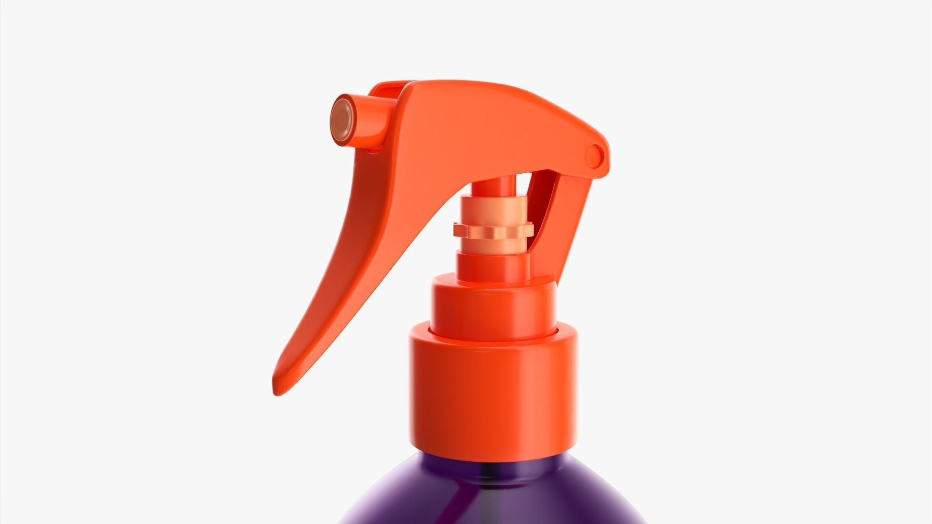 Small plastic bottle with dispenser 3D model_2