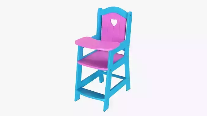 Play dolls high chair v2