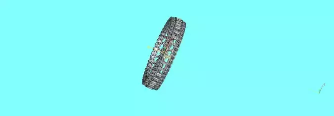 Bangle metal rod flying in air