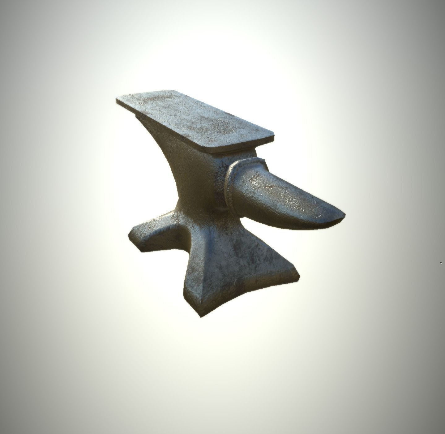 Game ready LP Anvil Viking Medieval Blacksmith PBR Low-poly 3D model