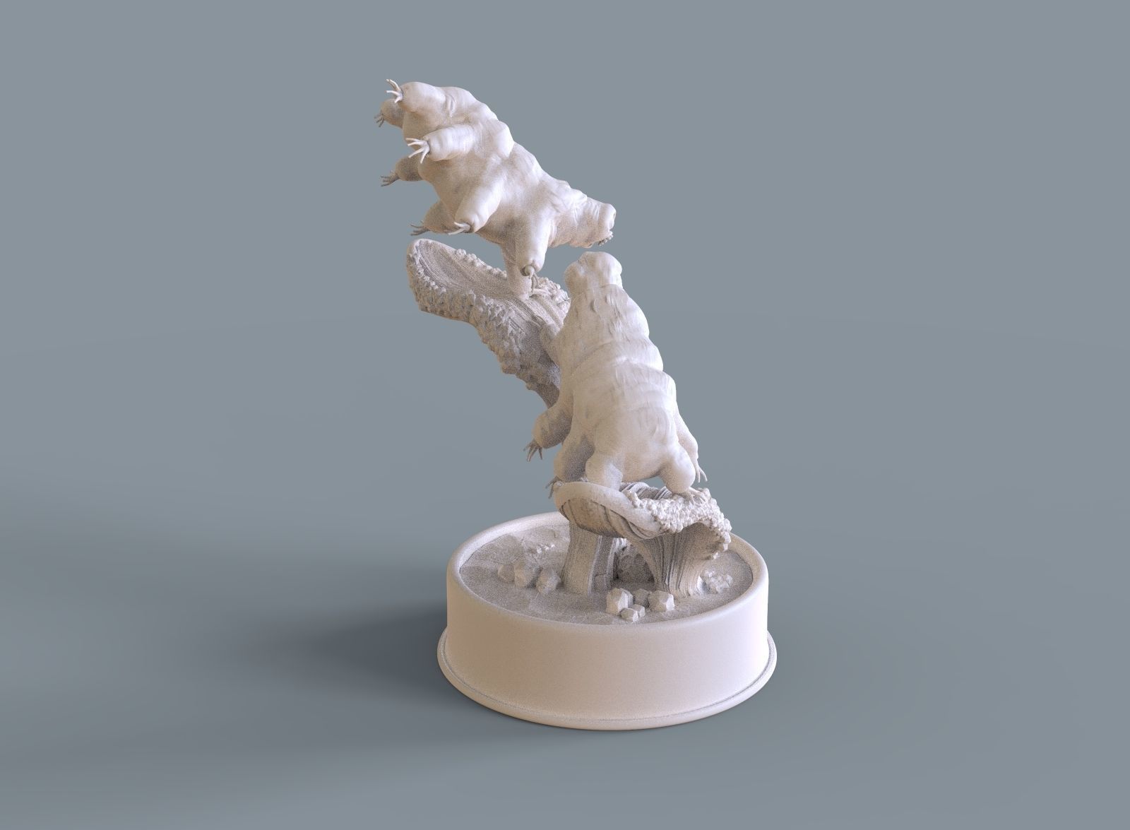Moss Piglets 3D print model_10