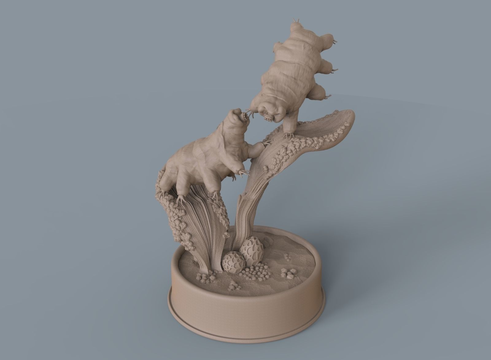 Moss Piglets 3D print model_13