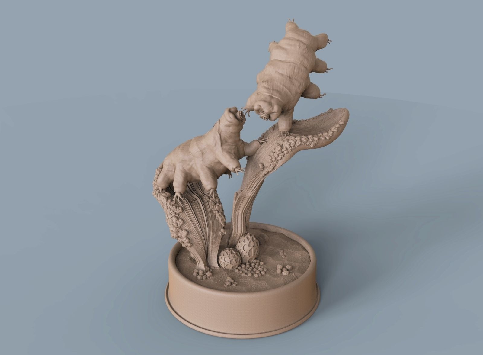 Moss Piglets 3D print model_14