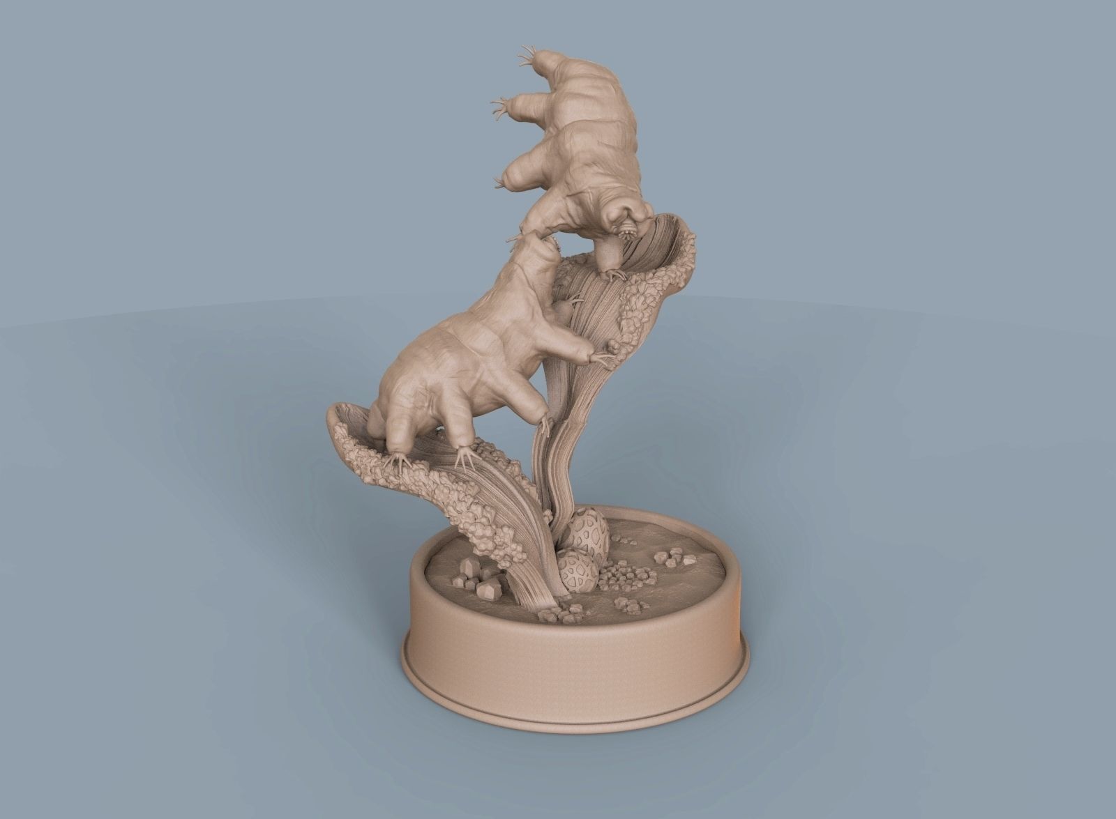 Moss Piglets 3D print model_2